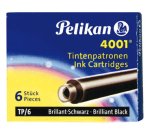 Cartouche pelikan courte standard noir étui 6 unités