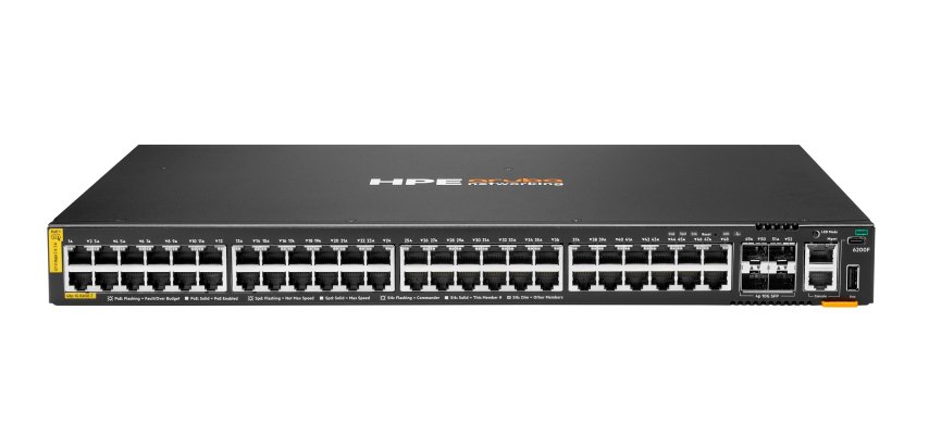 HPE Aruba Networking Networking CX6200F 48G Class-4 PoE 4SFP+ 740W Switch