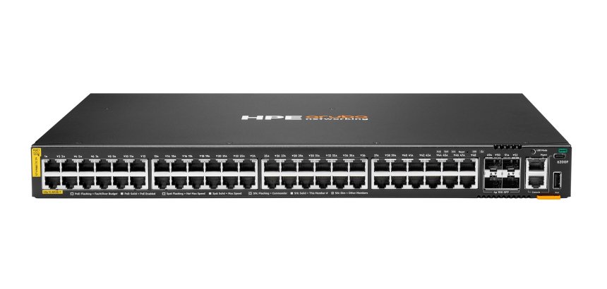 HPE Aruba Networking CX 6200F 48G Class-4 PoE 4SFP+ 740W Switch