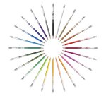 Crayon couleur bic evolution illusion resine de synthese   corps rond mine tres solide   effacable etui 24un