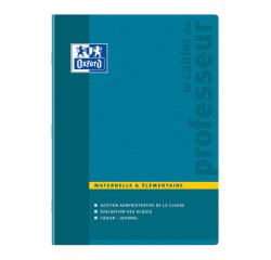 Cahier Oxford enseignants maternelle et élémentaire 24x32cm réglure spécifique 100 pages agrafées coloris assortis