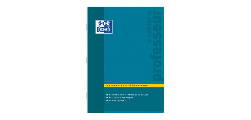 Cahier Oxford enseignants maternelle et élémentaire 24x32cm réglure spécifique 100 pages agrafées coloris assortis