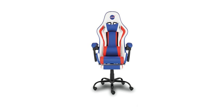 Activision NASA Discovery Silla para videojuegos de PC Asiento acolchado Azul, Rojo, Blanco