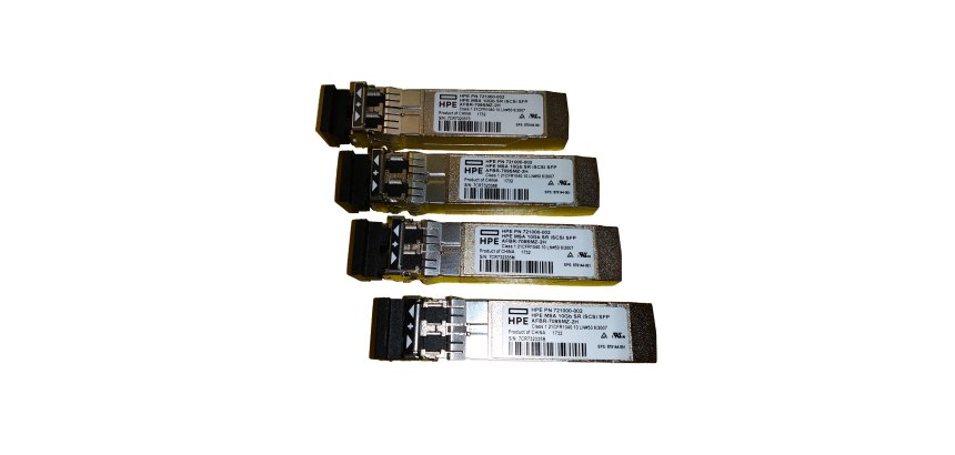 HPE MSA 10Gb Short Range iSCSI SFP+ 4-pack Transceiver