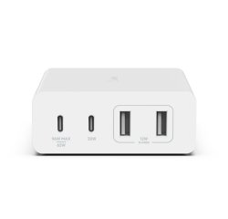 Belkin WCH010VFWH chargeur d'appareils mobiles Ordinateur portable, Smartphone, Tablette Blanc Secteur Intérieure