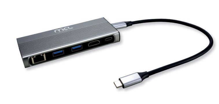 MCL MD1B99AUSB3C000 station d'accueil USB 3.2 Gen 1 (3.1 Gen 1) Type-C Aluminium