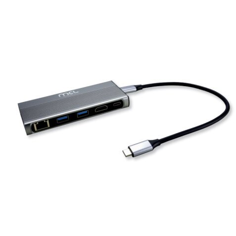 MCL MD1B99AUSB3C000 station d'accueil Avec fil USB 3.2 Gen 1 (3.1 Gen 1) Type-C Aluminium