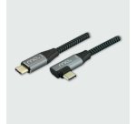 MCL MC1C99A3C1052CZ câble USB USB 3.2 Gen 2 (3.1 Gen 2) 2 m USB C Noir, Gris