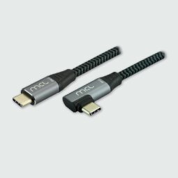 MCL MC1C99A3C1052CZ câble USB USB 3.2 Gen 2 (3.1 Gen 2) 2 m USB C Noir