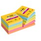 Pack promo bloc notes post-it super sticky collection       carnival 76 x 76mm 8 blocs +  4 offerts 90 feuilles