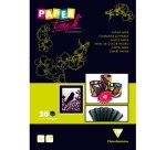 PAPIER NOIR, Bloc de 20 feuilles 120g/m2 au format 21x29,7cm - Noir