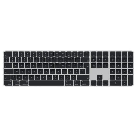 Apple Magic Keyboard toetsenbord Universeel USB + Bluetooth AZERTY Frans Zilver, Zwart