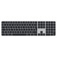 Apple Magic Keyboard clavier Universel USB + Bluetooth AZERTY Français Argent, Noir