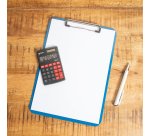 Calculatrice maul poche m8 8 chiffres ecran 1 ligne 3 touches memoires touche pourcentage calcul racines coloris noir
