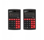 Calculatrice maul poche m8 8 chiffres ecran 1 ligne 3 touches memoires touche pourcentage calcul racines coloris noir