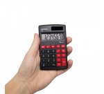 Calculatrice maul poche m8 8 chiffres ecran 1 ligne 3 touches memoires touche pourcentage calcul racines coloris noir