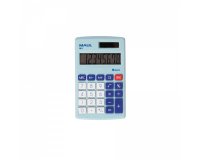 Calculatrice maul poche m8 8 chiffres ecran 1 ligne 3 touches memoires touche pourcentage calcul racines coloris bleu