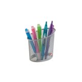 Distributeur de trombones Mesh, en fil d'acier, gris