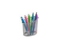Distributeur de trombones Mesh, en fil d'acier, gris