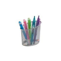 Distributeur de trombones Mesh, en fil d'acier, gris