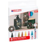 Marqueur edding e-750 peinture brillante couvrante  verre metal plastique papier  couche pointe moyenne - 8un