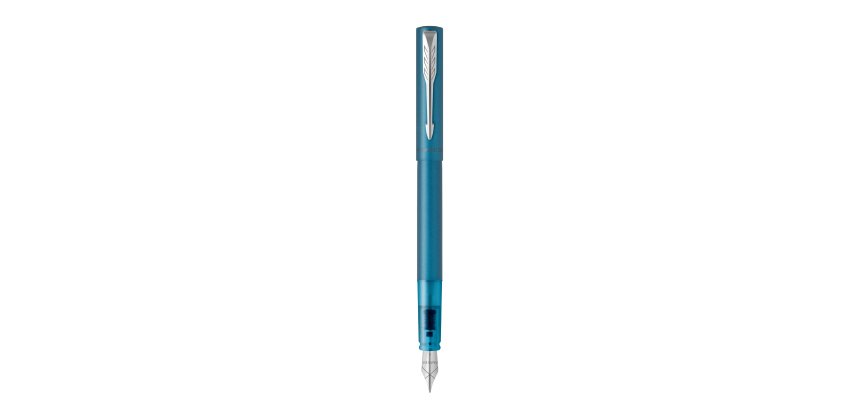 Blister de 3 recharges bille QuinkFlow. Pointe moyenne. Encre bleue