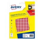 Sachet de 2940 pastilles Ø8 mm. Imprimables. Coloris Rouge.