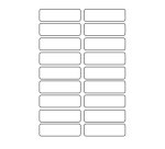 Etiquettes vêtements autocollantes Avery 45 x 13 mm - Blister de 36