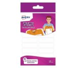 Etiquettes vêtements autocollantes Avery 45 x 13 mm - Blister de 36