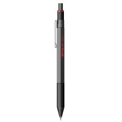 Portemine rotring 600 mecanisme 3 en 1 mine 0,5 mm  et stylo-bille grip coloris   noir
