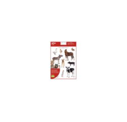 Gommette apli kids les animauxde la ferme pochette 12       feuilles