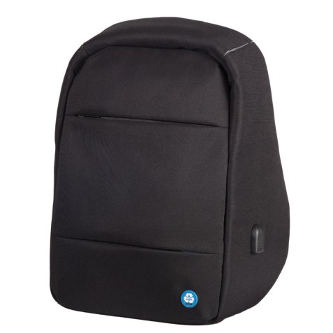 Sac à dos pour PC portable SAFEPAK RPET ANTIGUA, noir