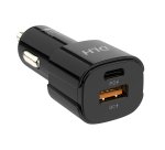 DLH DY-AU4728B chargeur d'appareils mobiles Ordinateur portable, Smartphone Noir Allume-cigare Charge rapide Auto
