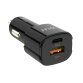 DLH DY-AU4728B chargeur d'appareils mobiles Ordinateur portable, Smartphone Noir Allume-cigare Charge rapide Auto