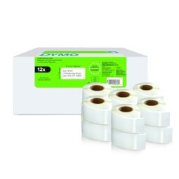 Boîte de 12 rouleaux de 500 étiquettes retour 25 x 54 mm pour LabelWriter Certifié FSC®