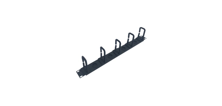WP WPN-ACM-102-B organizer per cavi Supporto Gancio per cavi Nero 1 pz