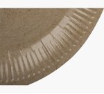 Assiette exacompta carton rond diam. 23cm coloris kraft paquet 20 unites