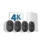 ARLO Caméra de surveillance Ultra 2 - pack de 4 caméras extérieures