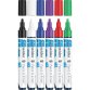 Marqueur acrylique schneider paint it 320 4mm pochette de  6 couleurs assorties (noir,   bleu, rouge blanc violet,