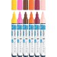 Marqueur acrylique schneider paint it 320 4mm pochette de  6 couleurs assorties (jaune,  brun, bourgogne, rose,
