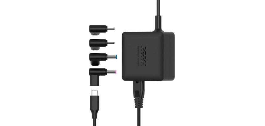 Port Designs 904065ACTOEU adaptateur de puissance & onduleur Intérieure 65 W Noir
