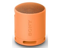 Sony SRS-XB100 - Speaker Wireless Bluetooth, portatile, leggero, compatto, da esterno, da viaggio, resistente IP67 impermeabile e antipolvere, batteria da 16 ore, cinturino versatile, chiamate in vivavoce – Arancio