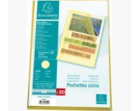 Sachet 100 pochettes polypropylène grainé 12/100e - A4