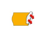 Étiquette pour étiqueteuse de prix, 26 x 16 mm, rouge