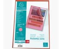 Sachet 100 pochettes polypropylène grainé 12/100e - A4