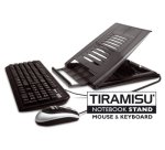 Hamlet XTMS100KM Tiramisù Notebook stand with keyboard and mouse Black
