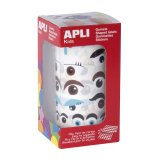 Gommette apli kids yeux formeset coloris assortis rouleau   1380 unites