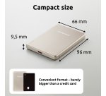 Intenso MW5000 Magnetic Power Bank 5000 mAh – MagSafe Compatible, 15W Wireless Charging, 20W USB-C PD, Slim & Compact – Tested in Germany – Champagne