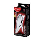 Pince à agrafer maped expert xl 78x35x134mm 40f agrafes 24/6 et 26/8 coloris chromé