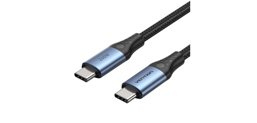 Vention TREBF cable USB USB 2.0 1 m USB C 240 W Gris, Azul